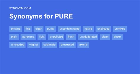 pure synonym